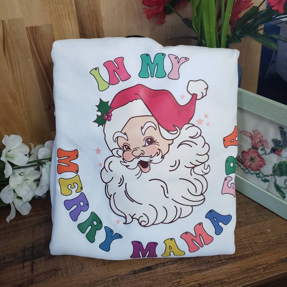 Christmas Sweater, Sweat Shirt White - Picture 2 of 5